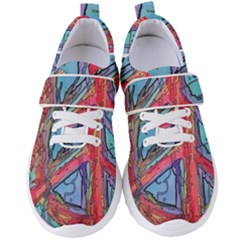 Hippie Peace Sign Psychedelic Trippy Women s Velcro Strap Shoes by Modalart