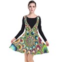 Colorful Psychedelic Fractal Trippy Plunge Pinafore Dress View1