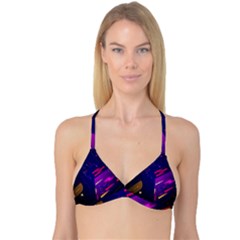 Vector Design Gamming Sytle Retro Art Pattern Reversible Tri Bikini Top by Sarkoni