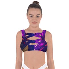 Vector Design Gamming Sytle Retro Art Pattern Bandaged Up Bikini Top by Sarkoni