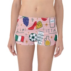 Food Pattern Italia Boyleg Bikini Bottoms by Sarkoni