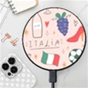 Food Pattern Italia Wireless Fast Charger(Black) View1