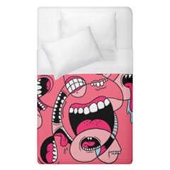 Big Mouth Worm Duvet Cover (single Size) by Dutashop