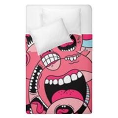 Big Mouth Worm Duvet Cover Double Side (single Size) by Dutashop