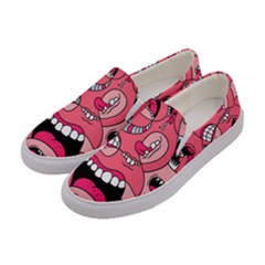 Big Mouth Worm Women s Canvas Slip Ons by Dutashop