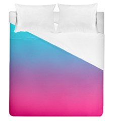 Blue Pink Purple Duvet Cover (queen Size) by Dutashop