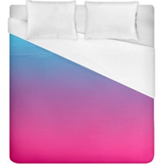 Blue Pink Purple Duvet Cover (king Size) by Dutashop