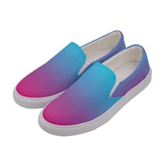 Blue Pink Purple Women s Canvas Slip Ons by Dutashop