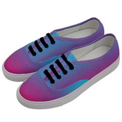 Blue Pink Purple Men s Classic Low Top Sneakers by Dutashop