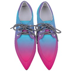 Blue Pink Purple Pointed Oxford Shoes by Dutashop