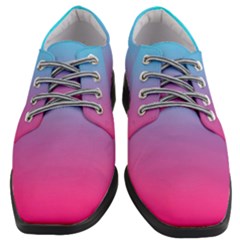 Blue Pink Purple Women Heeled Oxford Shoes by Dutashop