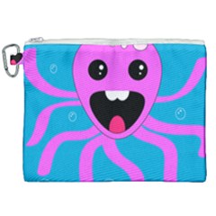 Bubble Octopus Copy Canvas Cosmetic Bag (xxl) by Dutashop