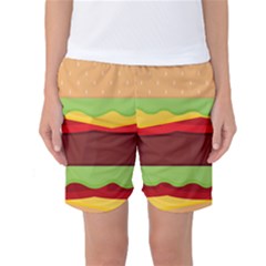 Cake Cute Burger Women s Basketball Shorts by Dutashop