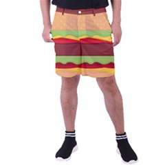 Cake Cute Burger Men s Pocket Shorts by Dutashop