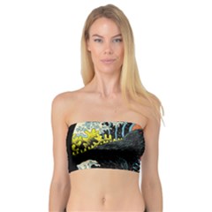 Retro Wave Kaiju Godzilla Japanese Pop Art Style Bandeau Top by Modalart