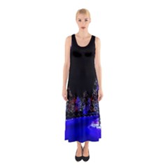 To Meet Christmas Sleeveless Maxi Dress by Sarkoni