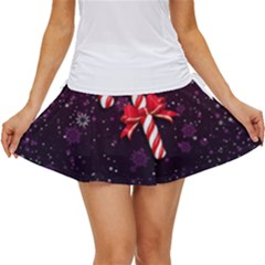 Christmas Lollipop Bowknot Celebrations Women s Skort by Sarkoni