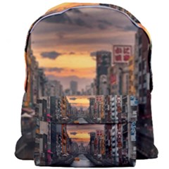 River Buildings City Urban Giant Full Print Backpack by Sarkoni