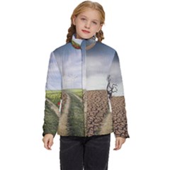 Climate Landscape Kids  Puffer Bubble Jacket Coat by Sarkoni