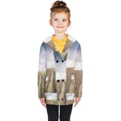 Climate Landscape Kids  Double Breasted Button Coat by Sarkoni