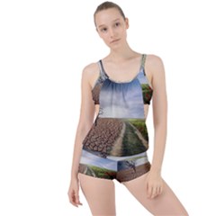 Climate Landscape Boyleg Tankini Set  by Sarkoni