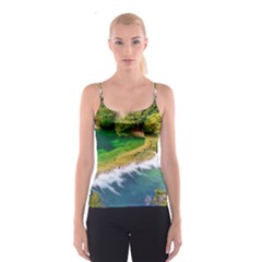 River Waterfall Spaghetti Strap Top by Sarkoni