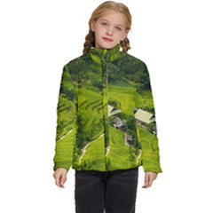 Apartment Curve Path Step Kids  Puffer Bubble Jacket Coat by Sarkoni