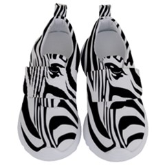 Animal Cute Pattern Art Zebra Kids  Velcro No Lace Shoes by Amaryn4rt