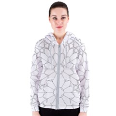 Roses Stained Glass Women s Zipper Hoodie by Amaryn4rt