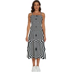 Spider Web Hypnotic Sleeveless Shoulder Straps Boho Dress by Amaryn4rt