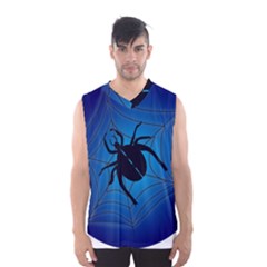 Spider On Web Men s Basketball Tank Top by Amaryn4rt