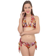 Abstract Abstraction Pattern Moder Tie It Up Bikini Set by Amaryn4rt