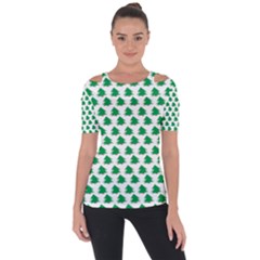 Christmas,tree,tree,holidays Shoulder Cut Out Short Sleeve Top by Amaryn4rt
