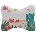 Cartoon Marine Life Marine Drawing Velour Seat Head Rest Cushion View1