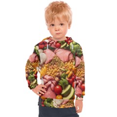 Fruit Snack Diet Bio Food Healthy Kids  Hooded Pullover by Sarkoni