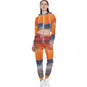 Architecture Art Bright Color Cropped Zip Up Lounge Set View1