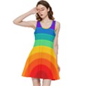 Rainbow Background Colorful Inside Out Racerback Dress View1