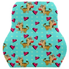 Cat Love Pattern Car Seat Back Cushion  by Ravend