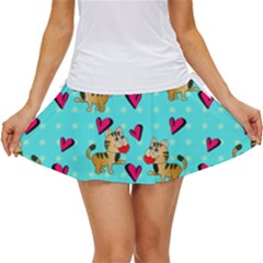 Cat Love Pattern Women s Skort by Ravend