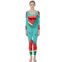 Watermelon Fruit Slice Long Sleeve Catsuit View1