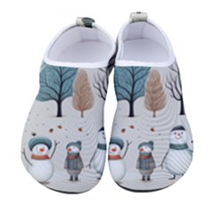 Snowman Snow Christmas Men s Sock-style Water Shoes by Ravend