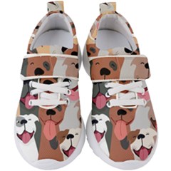 Dogs Pet Background Pack Terrier Kids  Velcro Strap Shoes by Ravend