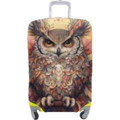 Drawing Olw Bird Luggage Cover (large) by Ravend