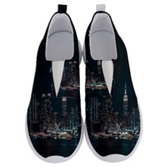 Skyline Photography Of Buildings No Lace Lightweight Shoes by Modalart