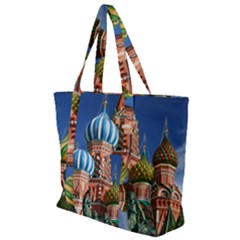 Saint Basil S Cathedral Zip Up Canvas Bag by Modalart