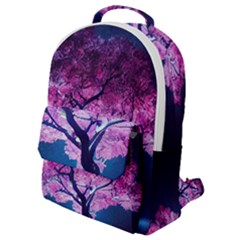 Beautiful Tree Flowers Flap Pocket Backpack (small) by 1212