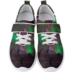 Fantasy Pyramid Mystic Space Aurora Men s Velcro Strap Shoes by Grandong