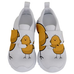 Chick Easter Cute Fun Spring Kids  Velcro No Lace Shoes by Ndabl3x