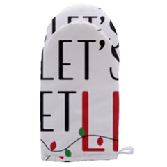 Let s Get Lit Christmas Jingle Bells Santa Claus Microwave Oven Glove by Ndabl3x