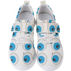 Eyes Comic Cartoon Fun Funny Toon Men s Velcro Strap Shoes by Ndabl3x